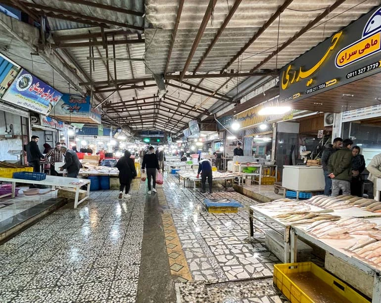  بازار ماهی محمودآباد